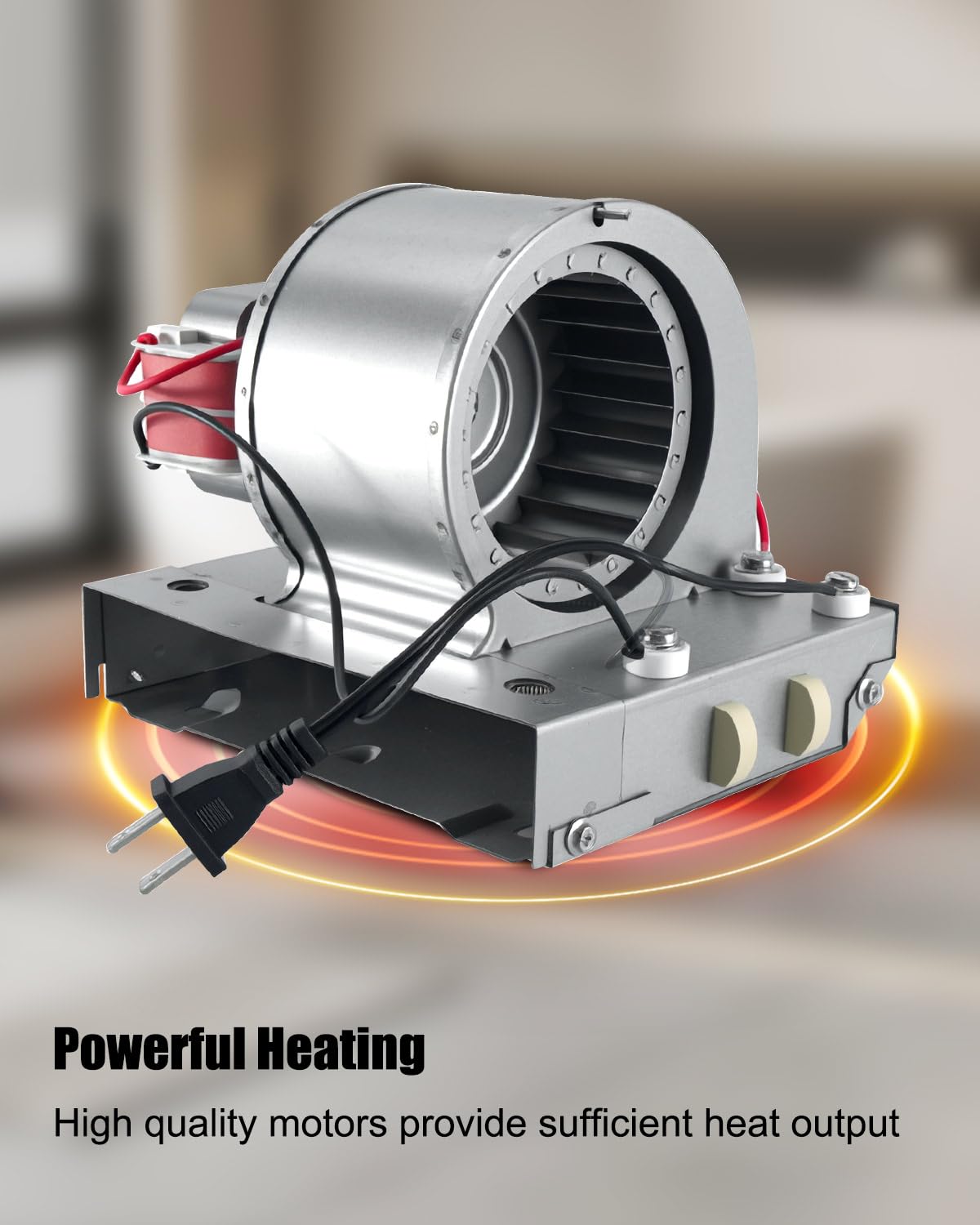 S97017063 Heater Motor Assembly Fit for Broan Nutone 655-C 655 655-A 655-B 656 658 659 695 HFL695 Bathroom Exhaust Fan Motor Blower Heater Replace 97017063 1194813 97005005