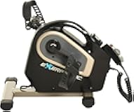 Exerpeutic 2000M Motorized Under Desk Exercise Bike - Electric Legs and Arms Pedal Exerciser - Fitness Equipment for Home Use - Remote Work Office Accessory - Black