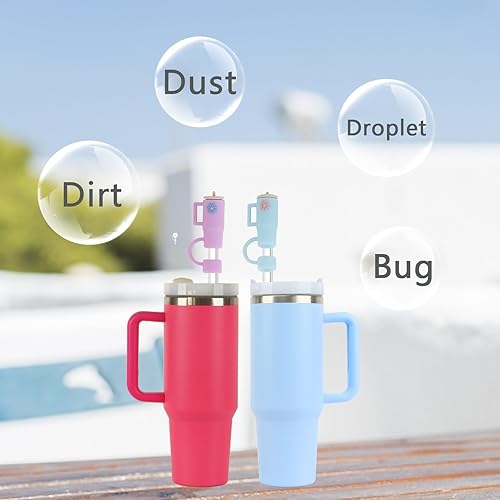 Miniatura 3 de Autonomier Stanley - 6 popotes de Tritan con 6 tapas de silicona reutilizables para vaso STANLEY de 40 onzas y 30 onzas con accesorios de asa,