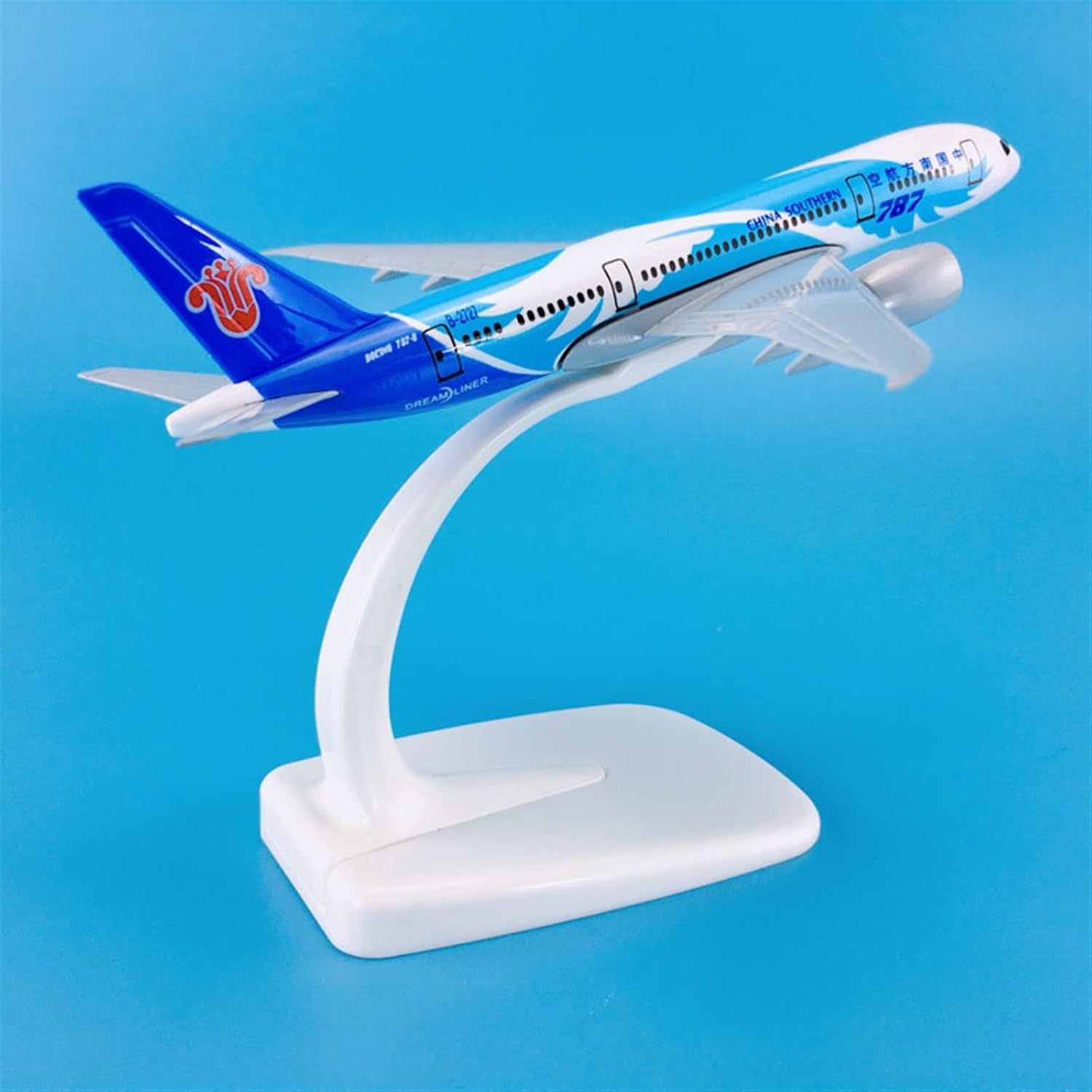 Miniature Scale 1 400 14cm Replica Airplane Model Aircrafts Boeing B787 for China Southern ABS Metal Plane Flying Toy Game Kits