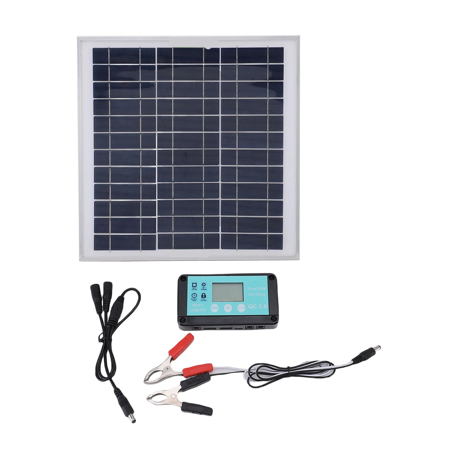 Solar Panel Set Solars Panel Fast Charging Controller Intelligent Regulator for Home/Outdoor Camping Set
