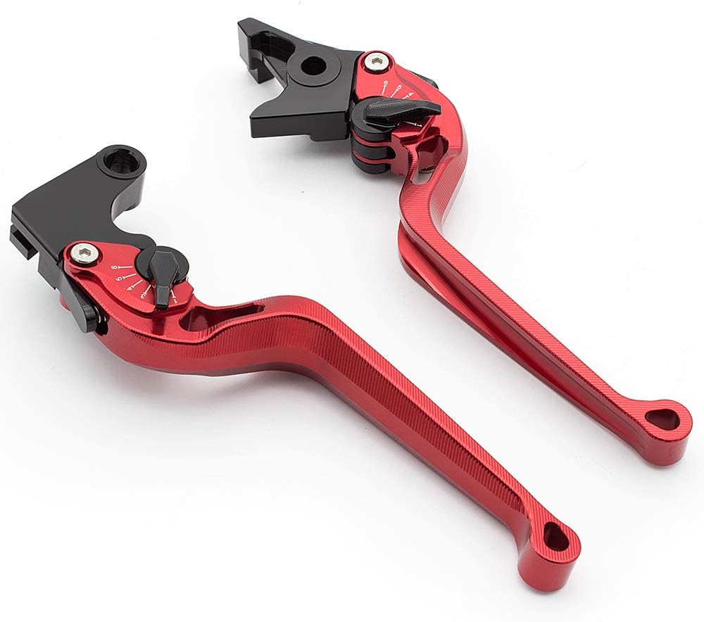 CNC Motorcycle Clutch Brake Levers Compatible with Raptor YFM660 2001-2006,YFM700 Raptor 700R 2000-2006, TTR125L/LE/LW 2000-2016,DTX 125 2005-2007 Long Cobra Shape