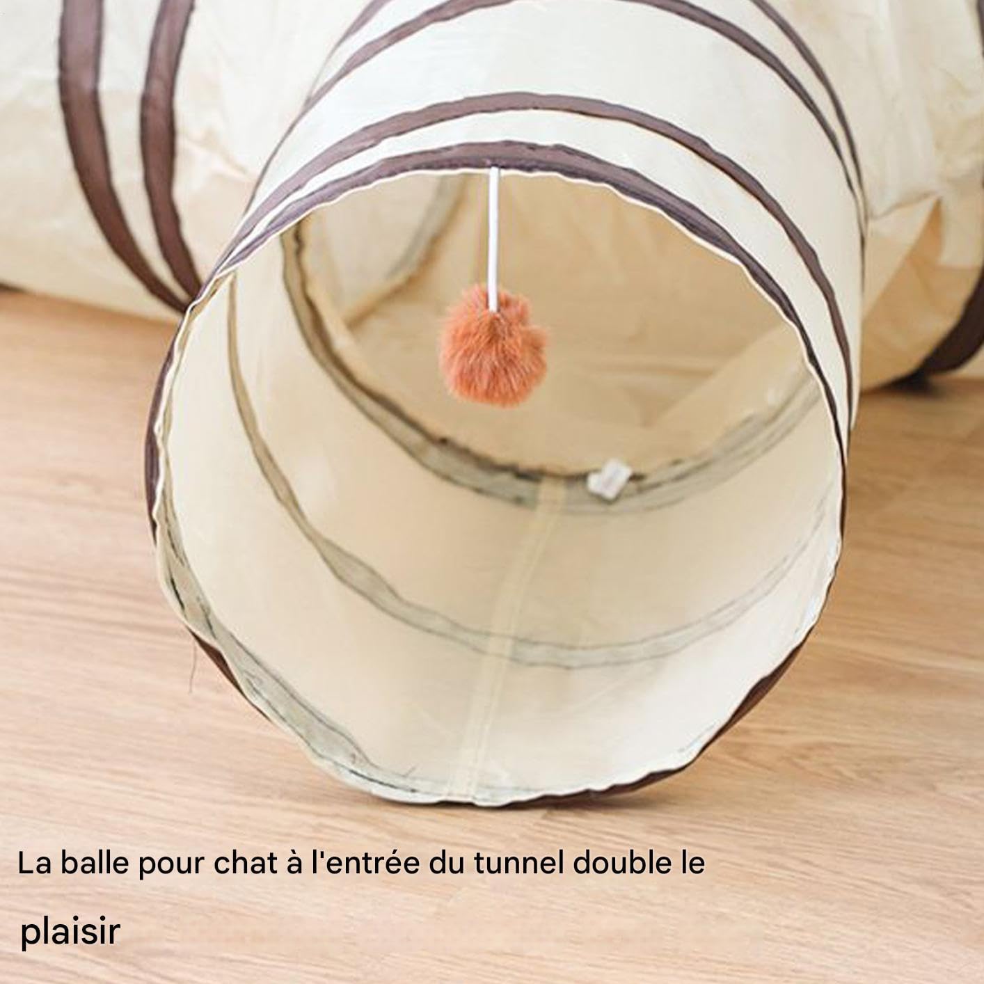 Tunnel pour Chat | Tunnel 3 Voies Jeu pour Chaton Jouet Interactif - pour Jeu Intérieur Exercise Stimulation Anti-Stress Chat Chaton Lapin Petit Animal