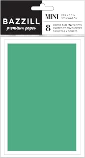 Paquete de minitarjetas (8 unidades), color verde