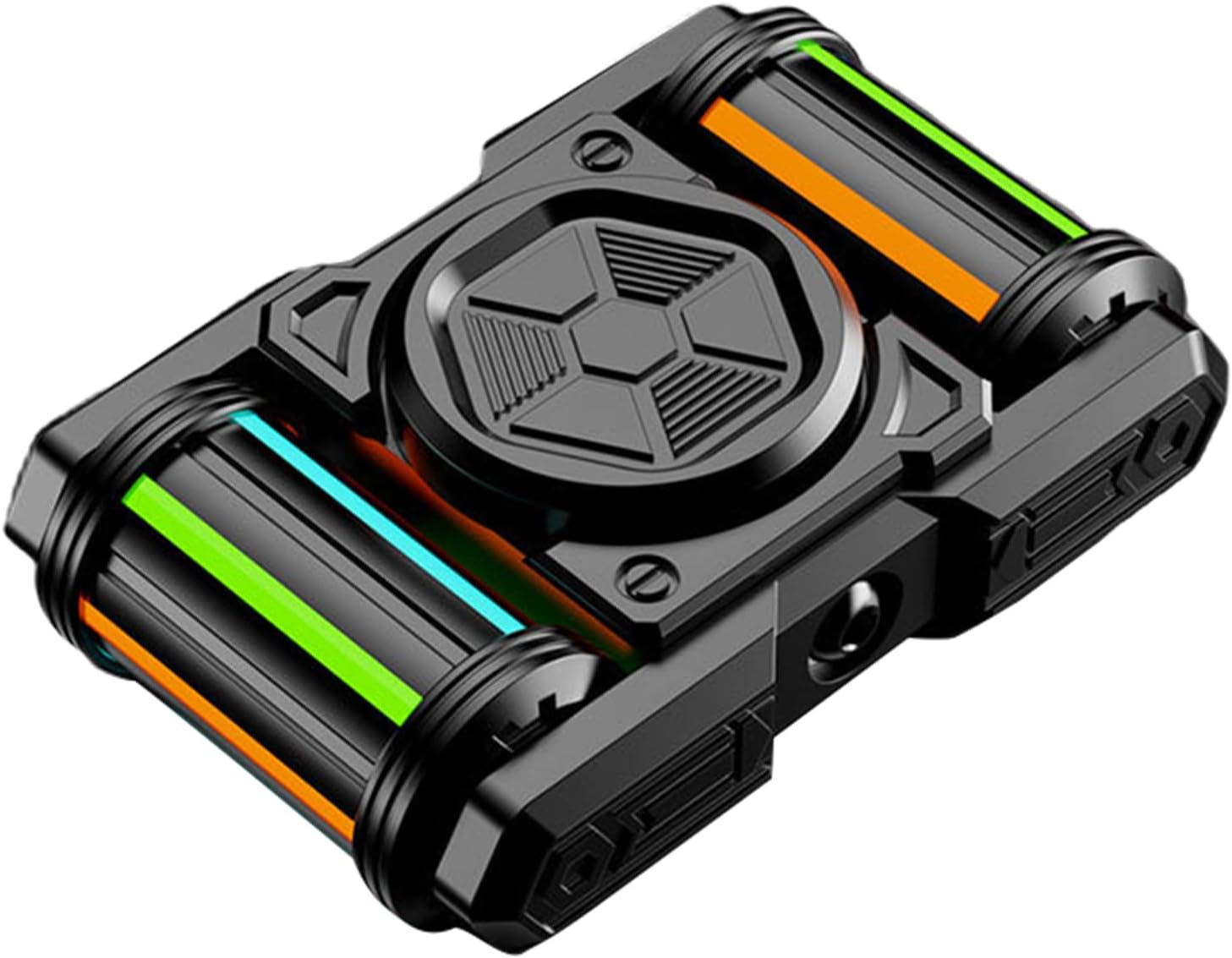 Tank Fidget Spinner, Glow in The Dark Metal Fidget Spinners for Adults, EDC Fidget Toys Home Office Executive Desk Toys, Ideal Gift for ADHD/ADD/Autism (Black)