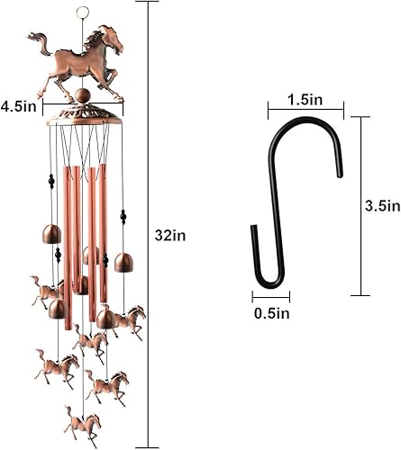 Miniatura 8 de Móvil de caballos para decoración de patio y exteriores, regalos para mujeres, madre, esposo, esposa, abuela tía, hija, amiga, sobrina, hermana,