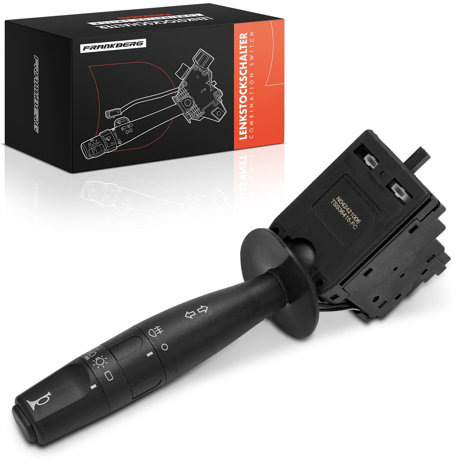 Frankberg Commutateur de colonne de direction, commutateur de clignotant | Compatible avec: Berlingo/Berlingo Premier monospace GFK GJK MF, 306 7B N3 N5, Fourgonnette Saxo à hayon S3