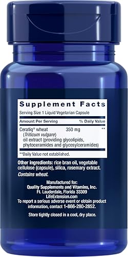 Miniatura 2 de Life Extension Ceramidas restauradoras de la piel, 30 cápsulas vegetarianas líquidas (paquete de 4)