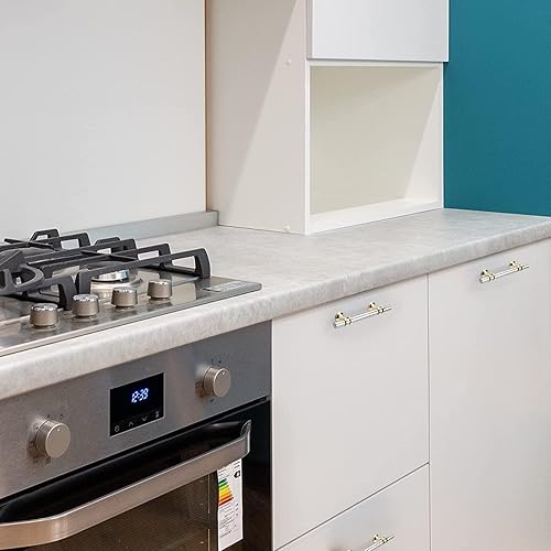 Miniatura 5 de Haliwu Paquete de 20 tiradores de gabinete de níquel cepillado, manijas de gabinete de níquel cepillado, manijas de gabinete de barril, tiradores de