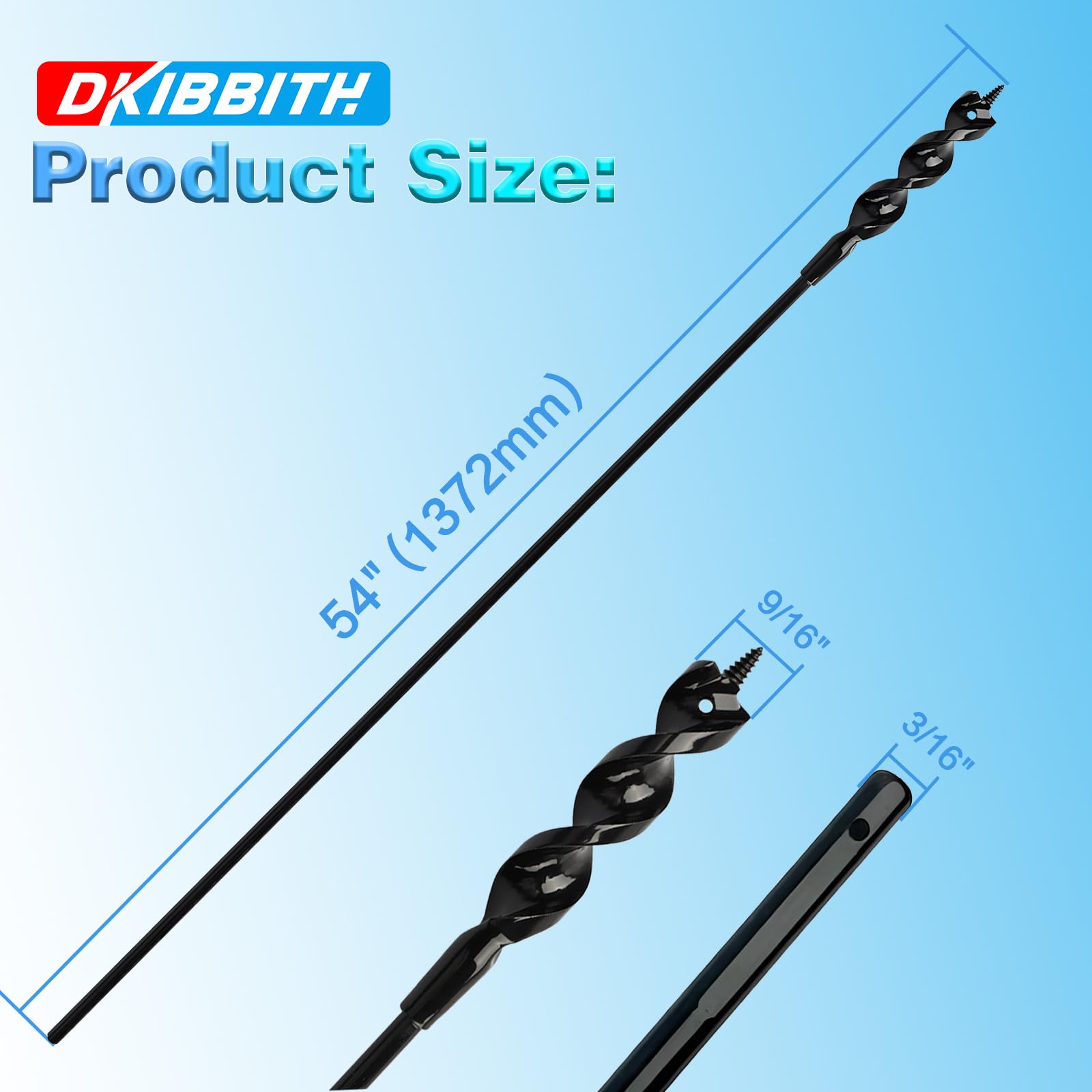 Flexible Wire Puller Drill Bit - 54" Long -2
