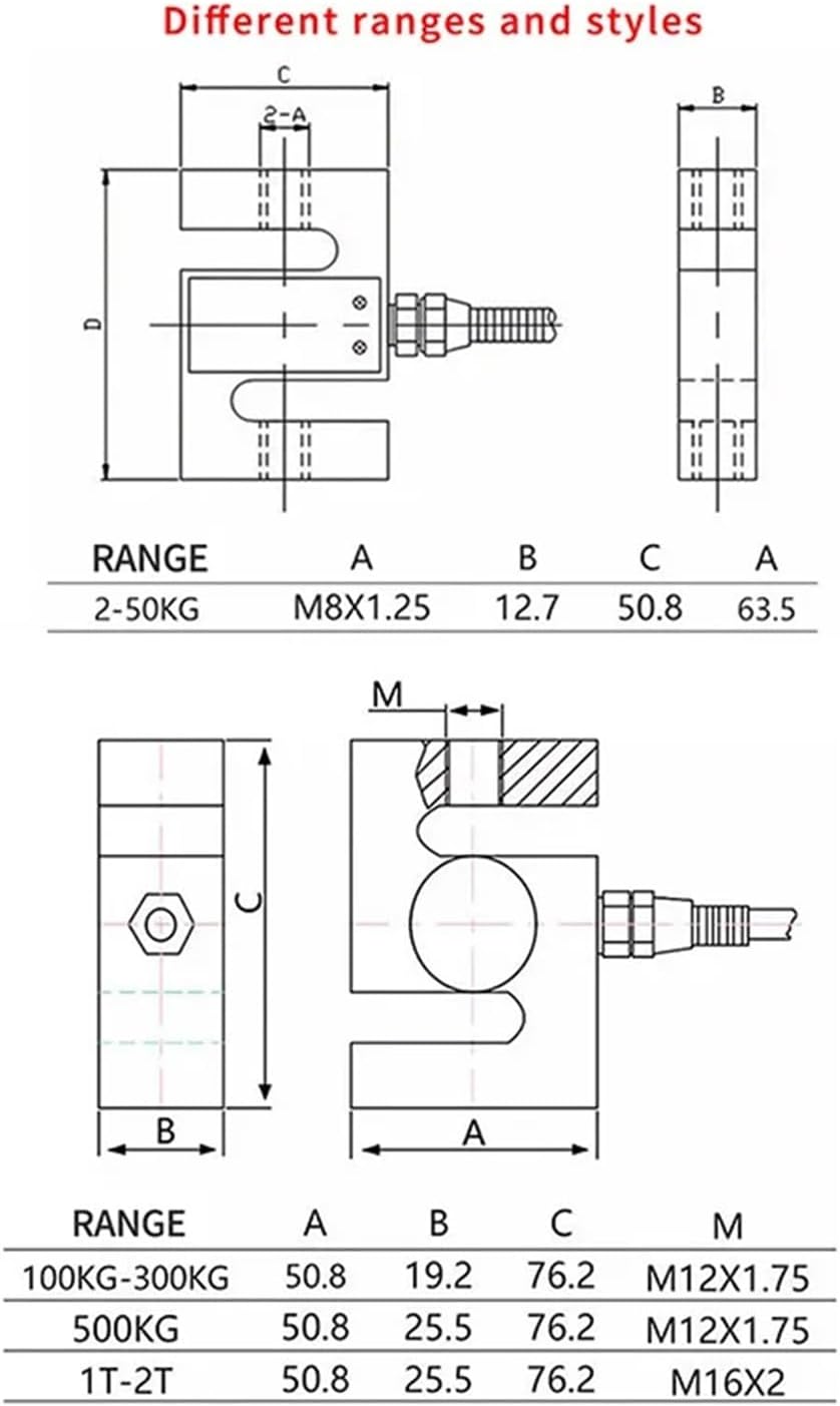 Arrive S-type Weighing Sensor Load Cell Digital RS485 Electronic Circuit Board For Electronic Computing Scales(Range 0-100kg RS485)