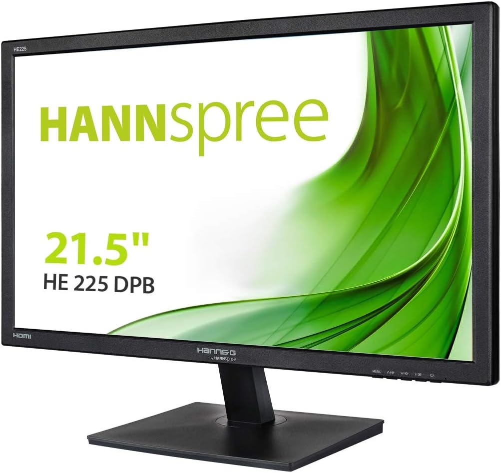 HANNspree HE225DPB 21.5-Inch Full HD Widescreen LED Monitor (1000:1, 5 ms, VGA, DVI-D, 1920 x 1080) Black