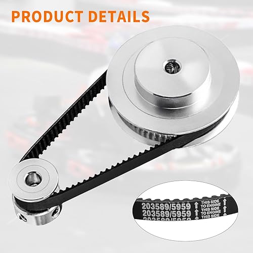 Miniatura 2 de 3 correas de transmisión Go Kart serie 30 reemplazan a Manco 5959 / Comet 203589 cónico de un lado