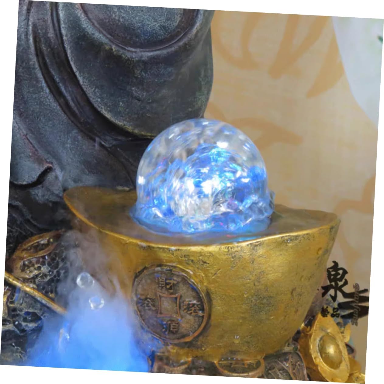 Mipcase 4 Sets Plastic Glass Decorative Sphere Tabletop Craft Glass Ball Decor