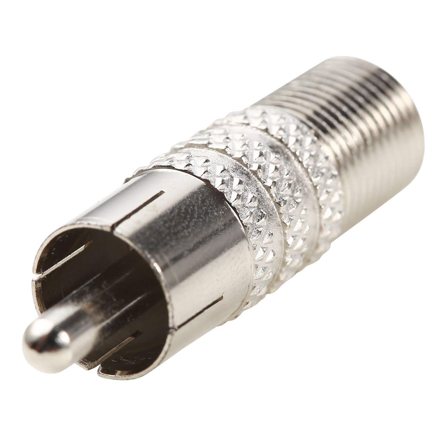 UHPPOTE wtyczka koncentryczna typu F żeńska na RCA męska wtyczka koncentryczna adapter do audio wideo (opakowanie 50)
