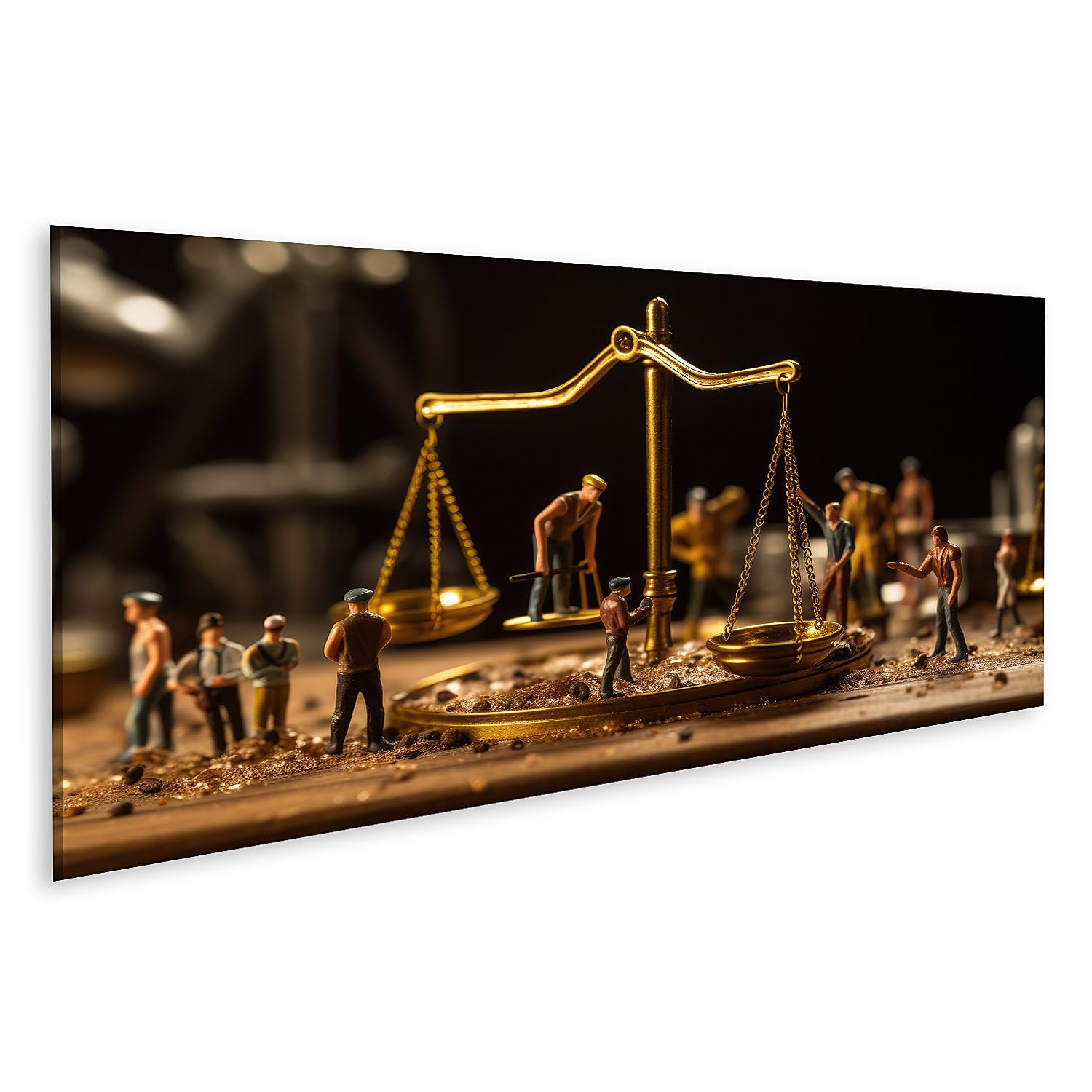 islandburner cuadro sobre lienzo escala justicia mesa trabajador obra obra obra derecho conz imágenes murales póster