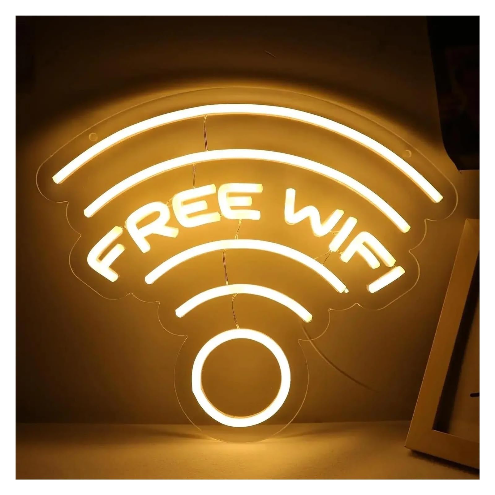 Lampada al neon Per WIFI gratuito per insegna al per neon per LED per luminosa per Decorazione della per stanza Azienda per indicazione del segnale 36,5x30,9 cm
