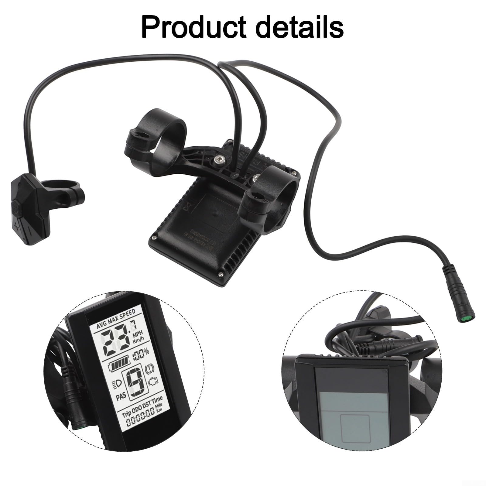 Écran pour vélo électrique Bafang C965 BBS01B BBS02B 36 V 48 V 750 W Prend en charge 9 niveaux d'assistance au pédalage
