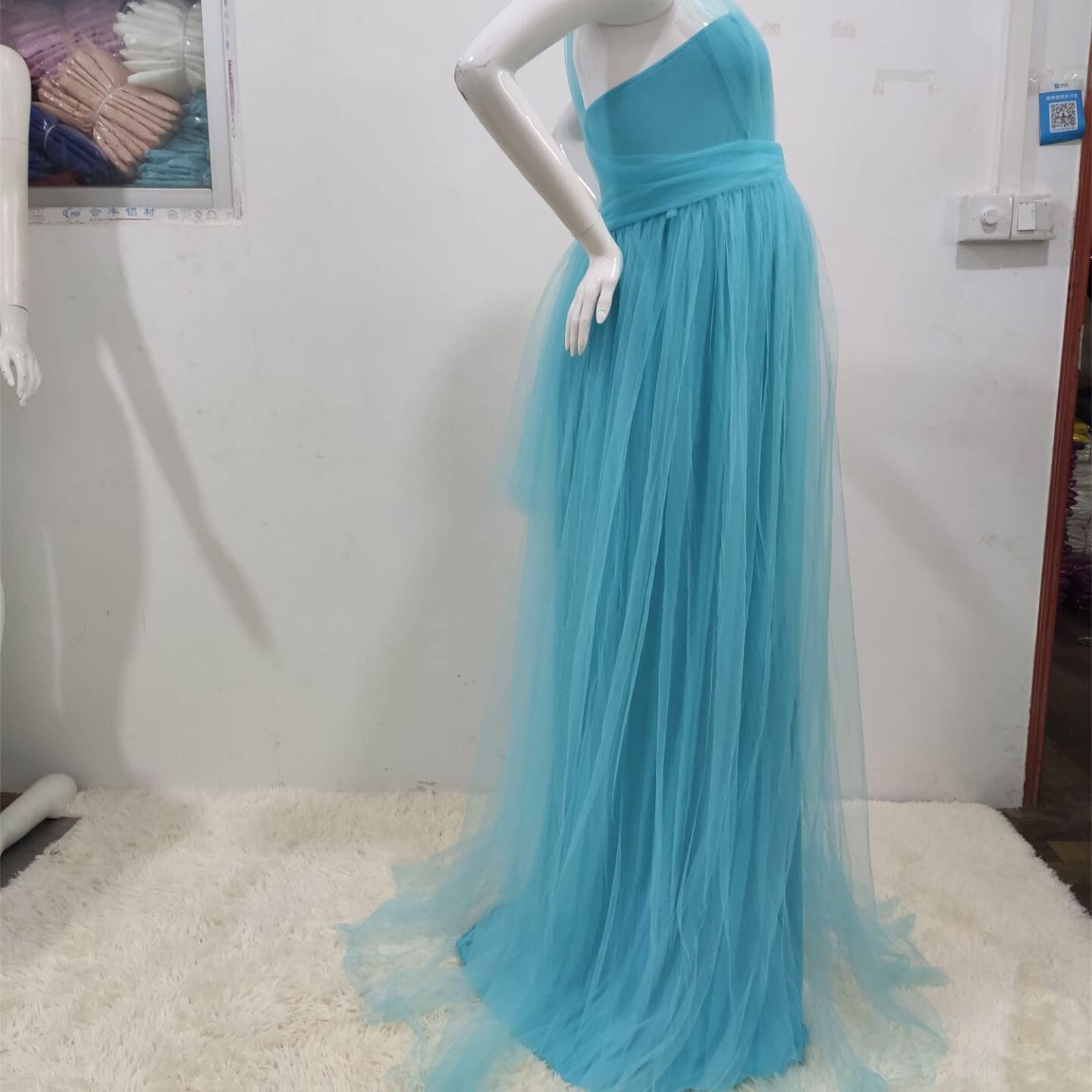 Umstandskleider Festlich,Schwanger Kleidung Damen Stillkleid Festlich Hochzeit Geburtshemd Umstandsrock Nachthemd Damen Sommer Baumwolle für Schwangere und Stillzeit（Blau,XL）