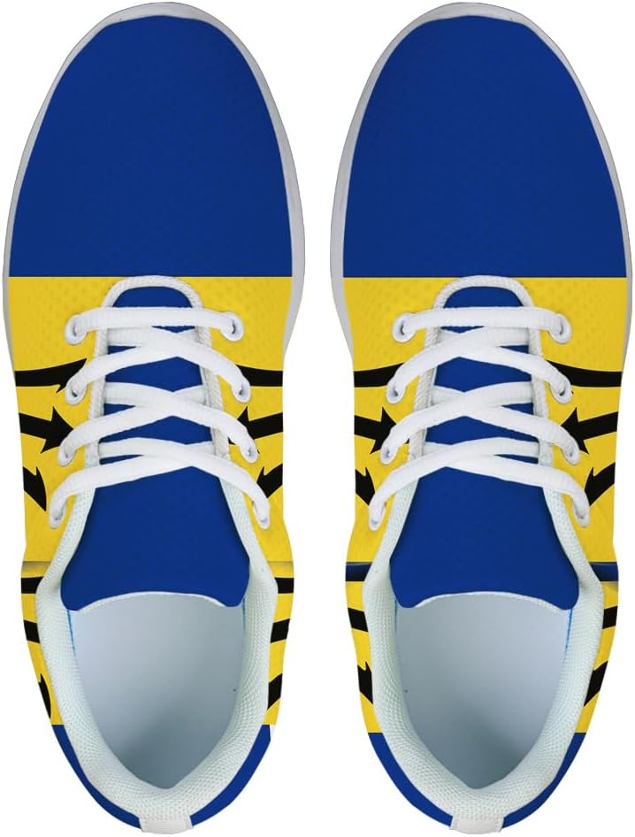 Barbados Flag Shoes for Women Men Trail Running Casual Fashion Sneakers Slip-on Tennis Shoes
