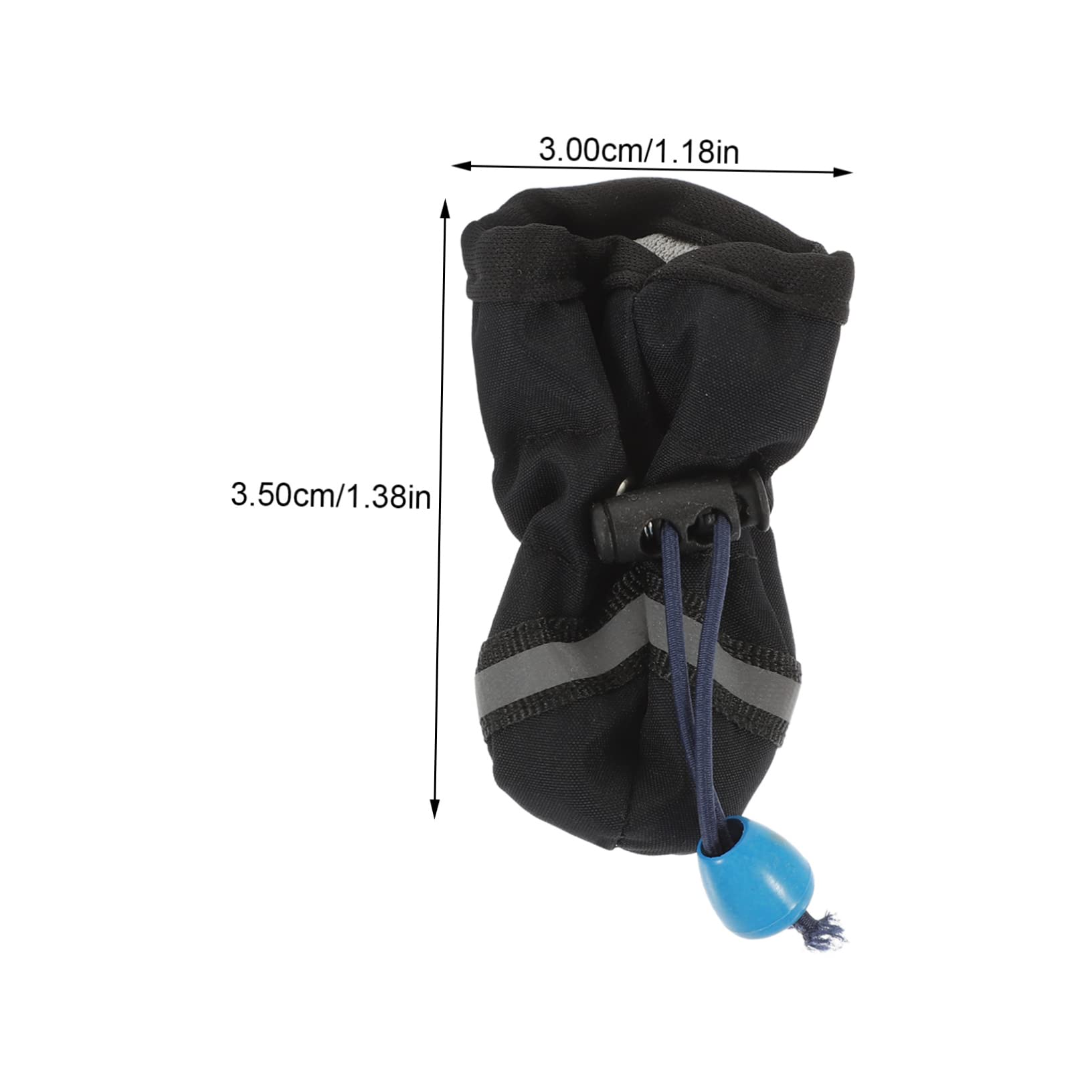 Totority 4Pcs Pet Rain Shoes Slip Dog Boots for Outdoor Activities Protects Paws from and Stones for Hiking and Beach Use with Random Strap