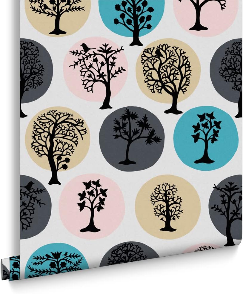 Graham & Brown Party Land Jewel Trees Abstract Paste The Wall Wallpaper (Magic)
