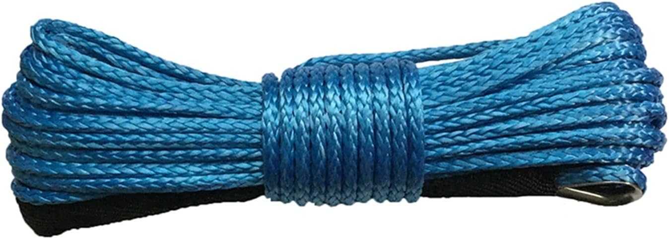 ウインチロープ、 ウインチ ロープ ライン ケーブル 8 ミリメートル × 28 メートル合成ウインチ ライン/ロープ UHMWPE