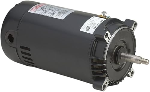 A.O. Smith ST1102 1 HP, 3450 RPM, factor de servicio 1.5, marco 56J, arranque de condensador, carcasa ODP, motor de piscina C-Face