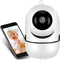 Câmera Babá Eletrônica WiFi 1080p Giratória com Visão Noturna Detecção de Movimento e Áudio Bidirecional Premium