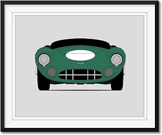 Aston Martin DBR1 (1956-1959) Inspired Poster Print Wall Art Decor Handmade (Unframed)