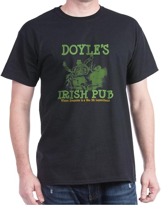 CafePress Doyle's Vintage Irish Pub Cotton TShirt Amazon.co.uk Fashion