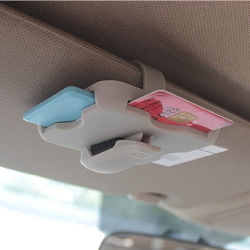 Miniatura 5 de Organizador multiusos para visera de coche, soporte para lentes de sol, organizador de coche, accesorio de clip para visera