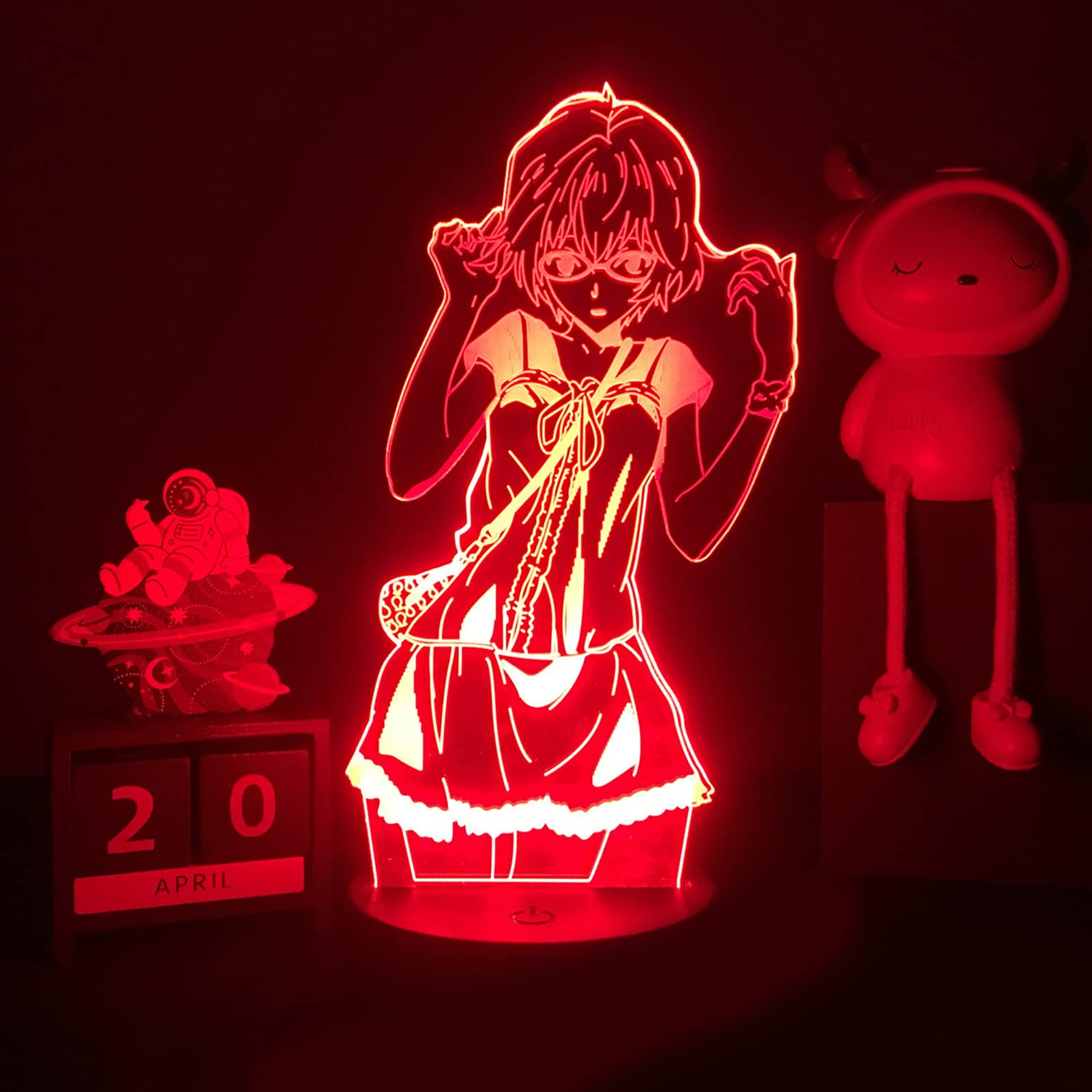 Amazon.co.jp: led アクリルスタンド LEDナイトライト常夜灯アップ