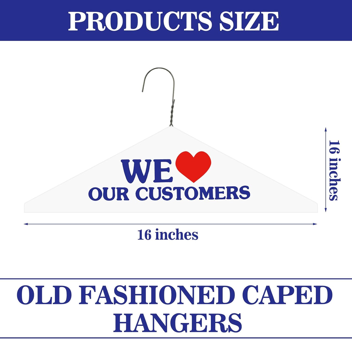Yuntau 60 Pcs Wire Hangers Bulk 16" Dry Cleaner Hangers for Clothes Caped Clothing Pants (Red,Blue,Heart)