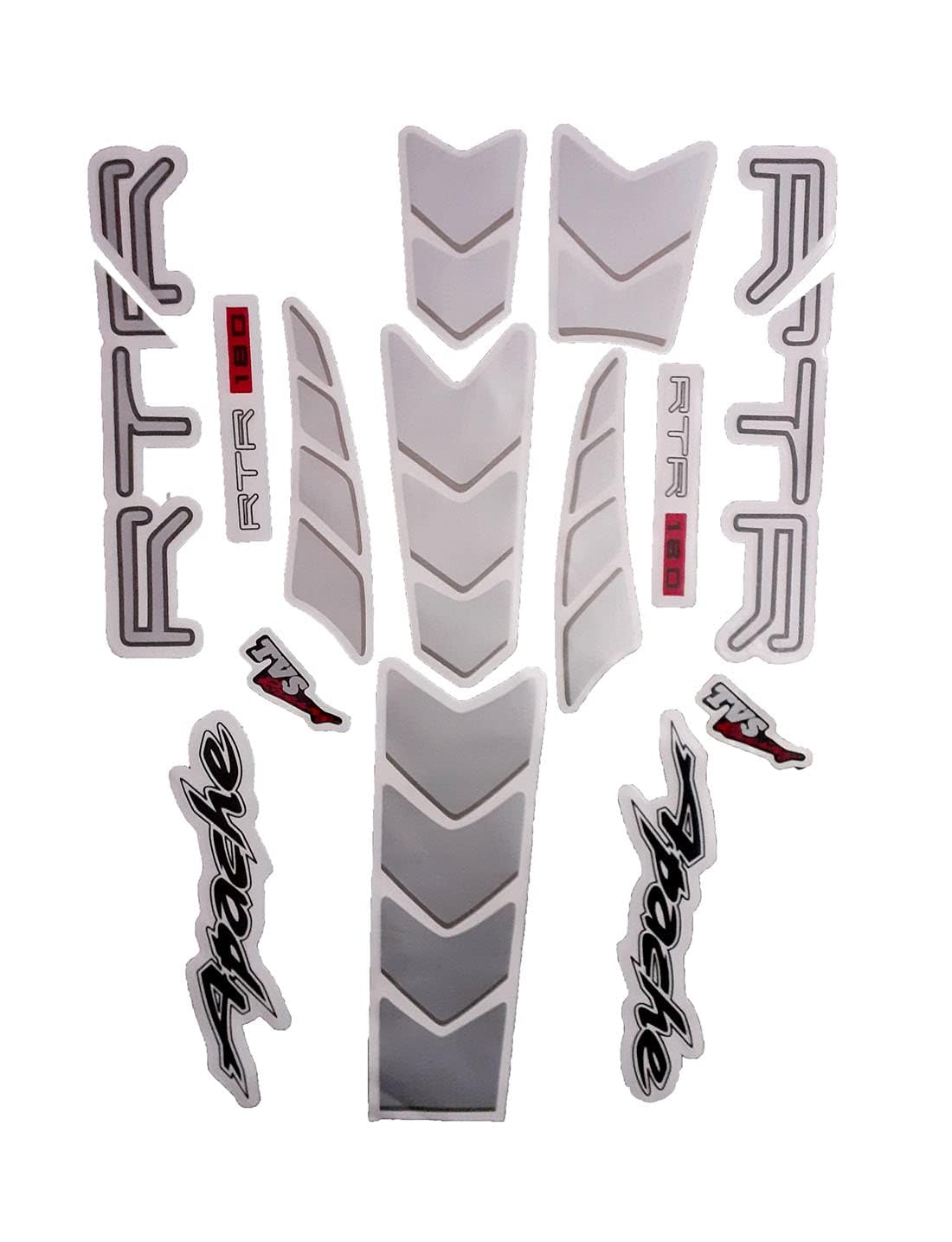 Motorcycle Bike Body Fancy Wrep Stickers & Decals kit Stickers for Apache RTR 180 (EST2496TA15)-image-27