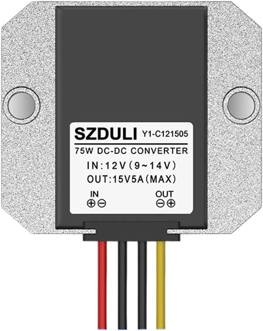 Regulated 12V to 15V Power Converter 12V to 15V Automotive Booster Module DC-DC(12V to 15V 4A)