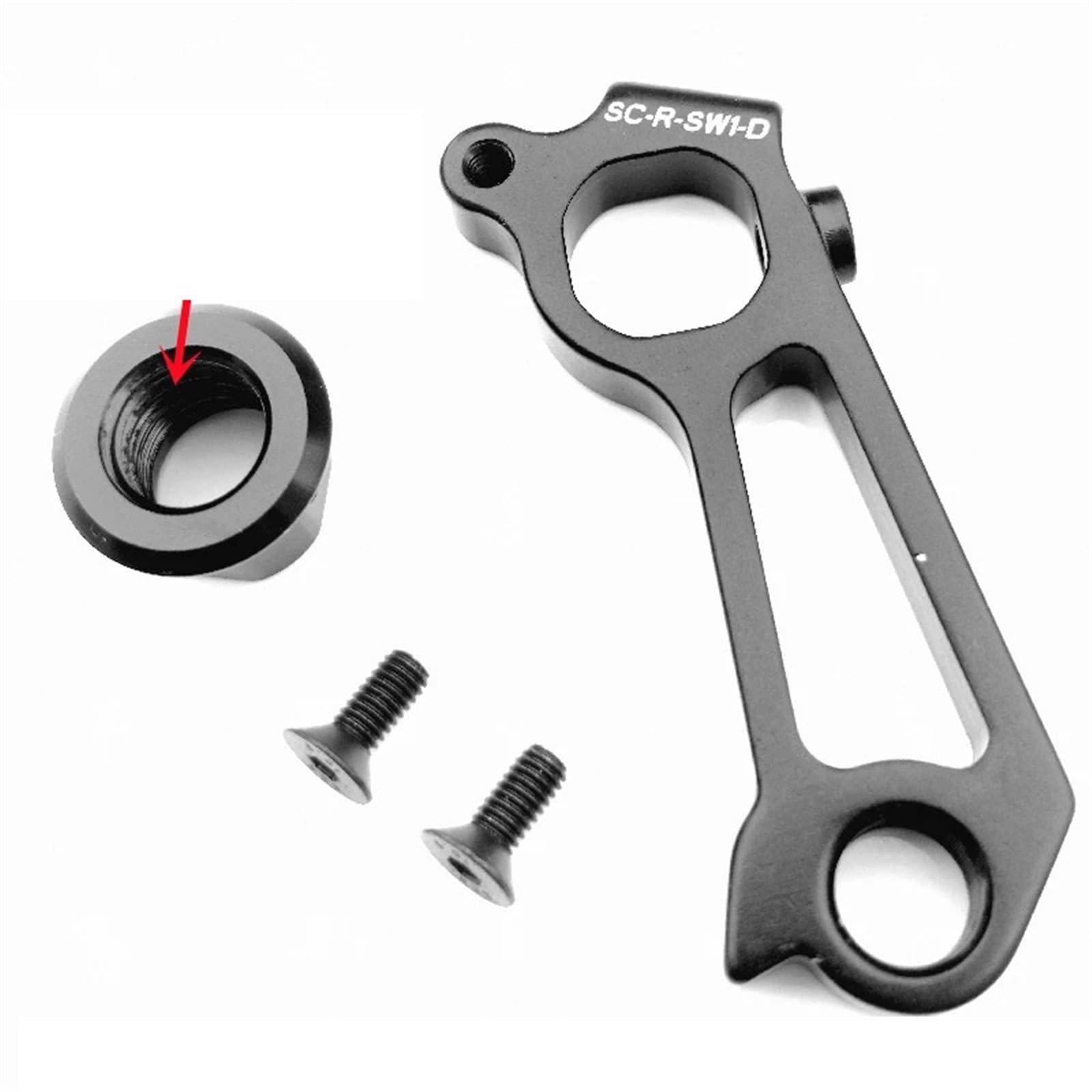 PEGGYLIN 1Pc Bicycle Derailleur Hanger Fit For Scott Addict RC Ultimate Pro SC-R-SW1-D SC-R-SW1-S 277545#277544 Bike Parts BIKE Dropout Hook(1set DM Hanger)