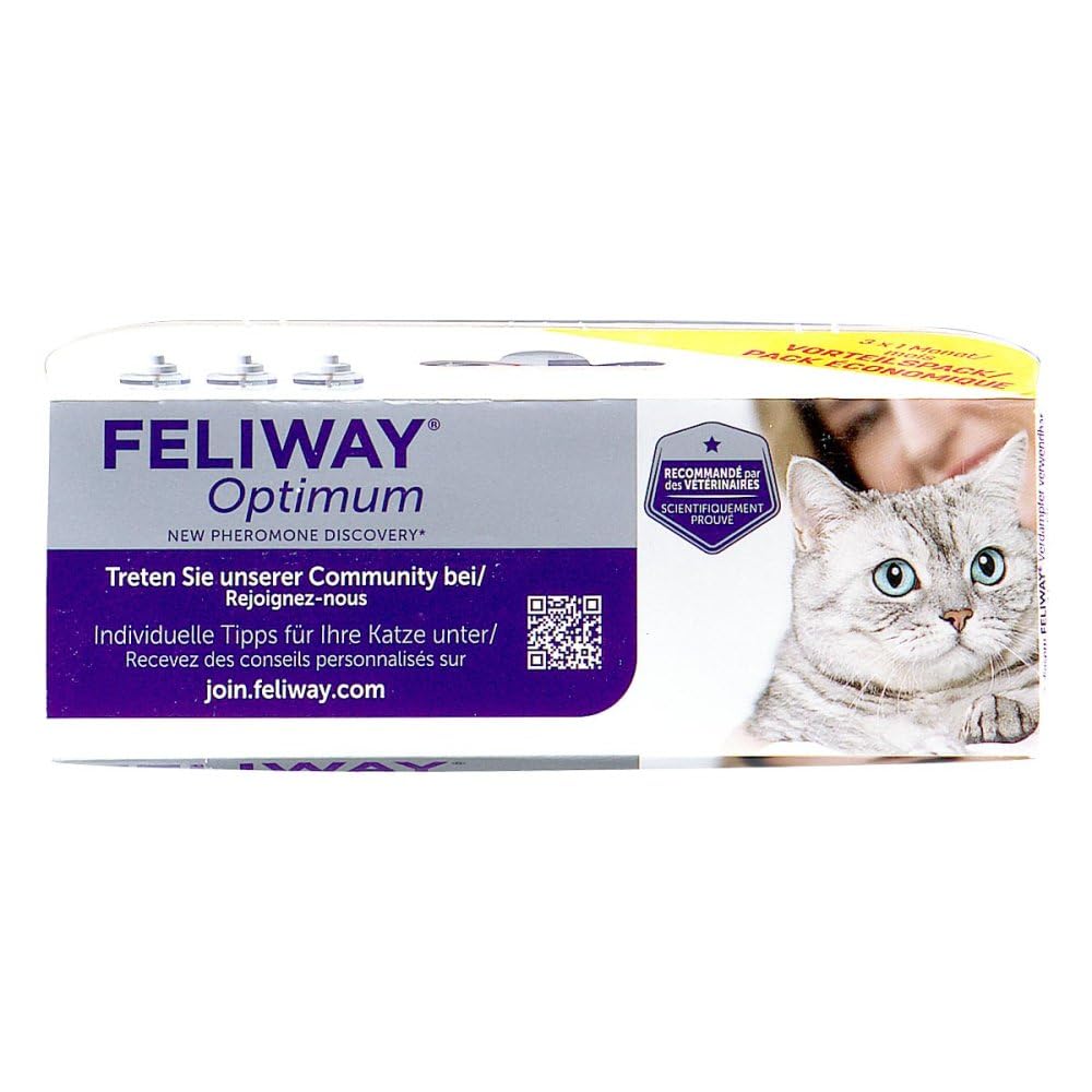 Feliway Optimum Nachfüllpackung lsg.f.vern.katzen Vorteilsp. 3X48 ml