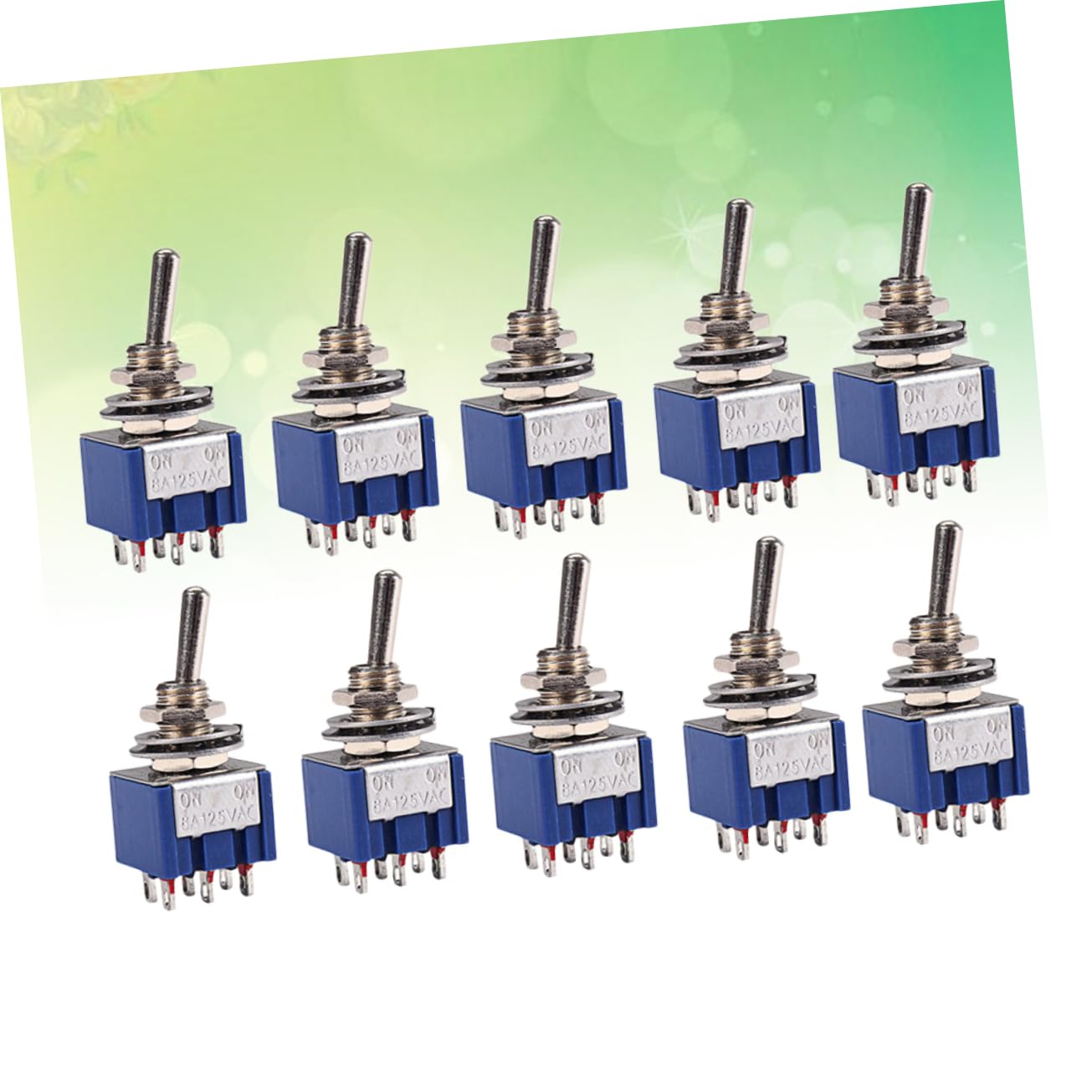 SOLUSTRE 60stücke Spdt Wippschalter Latching Toggle Blau Für Elektrische Geräte Positionen Robust Und Installieren Für Elektrische Gitarren Und Lampen