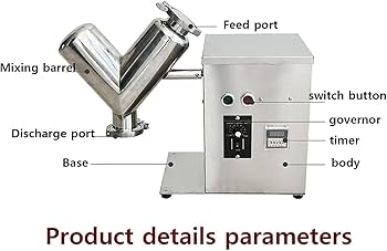Skyさん NEW powder mixer-v ニューパウダーミキサーv Amazon.com: V Type Powder Mixer Particle Blender Powder