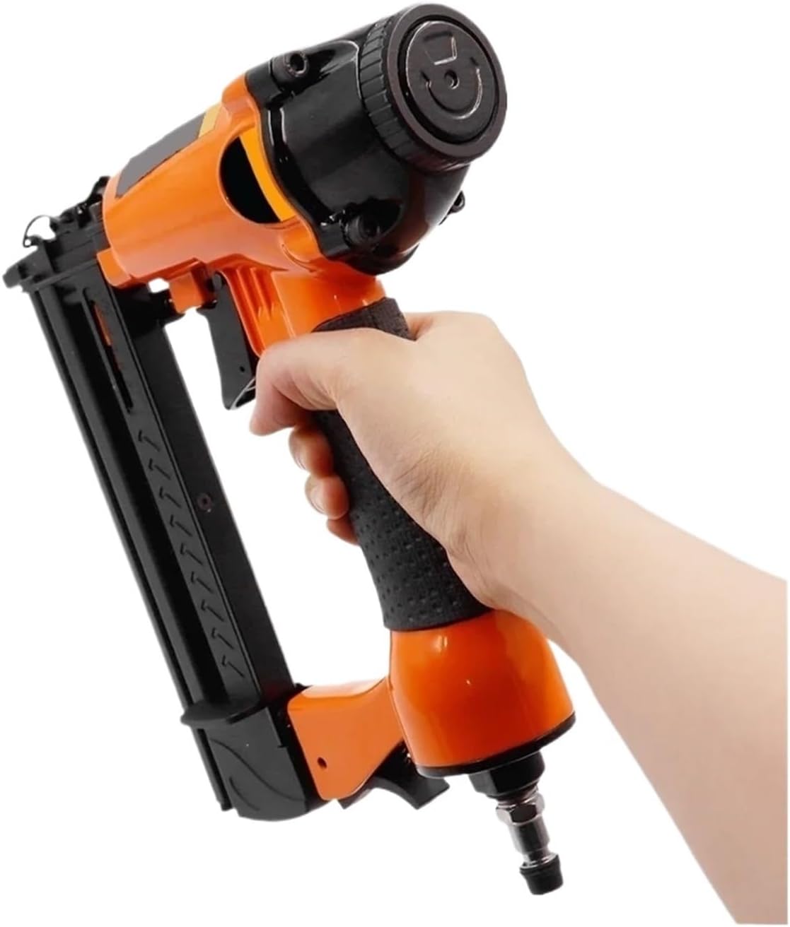 Pneumatic Stapler ，Powered Upholstery Stapler 18 Gauge Nail Gun Pneumatic Nailer Gun 2 in 1 Nail Gun Crown Stapler Staple Capacity 100 Pcs