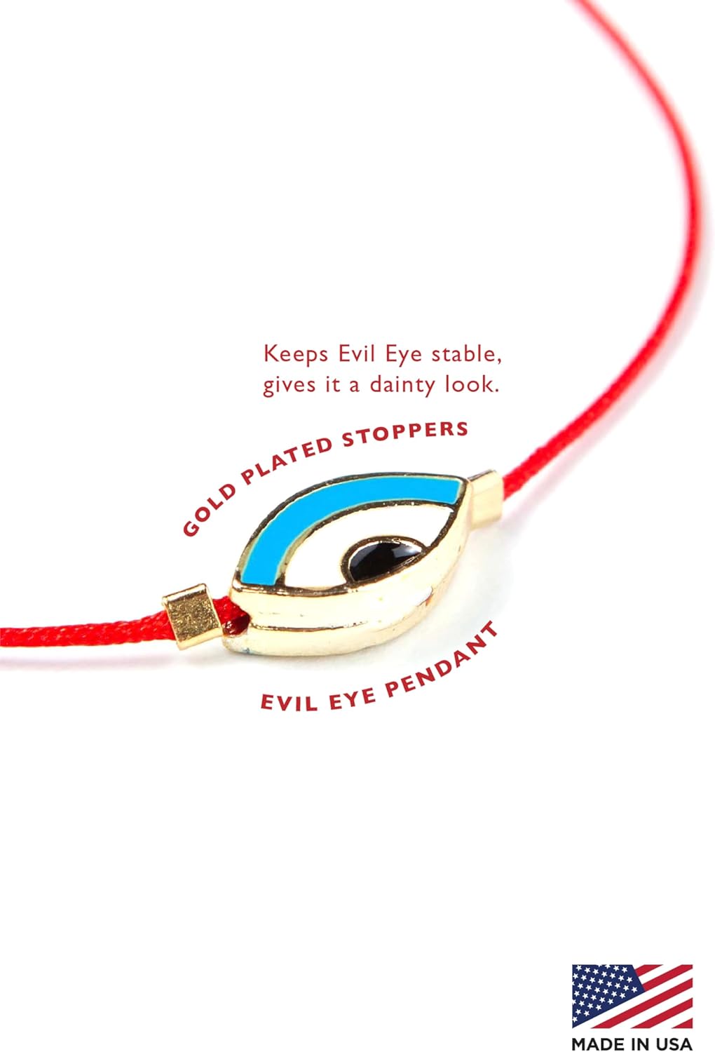 NAZ COLLECTION - Evil Eye Charm Bracelet - String Evil Eye Jewelry – Modern Evil Eye - Friendship Bracelet - Mexican Bracelet Mal De Ojo Turco - Protection Bracelet - Luck Amulet for Women, Men, Family & Friends - Image 2