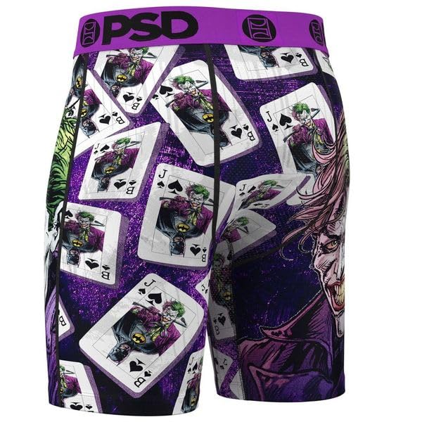 PSD Men's Boxer Briefs - Jokers Wild, 7 Inch Inseam, Moisture-Wicking, 4-Way Stretch, Boxer Briefs for Men, Small3