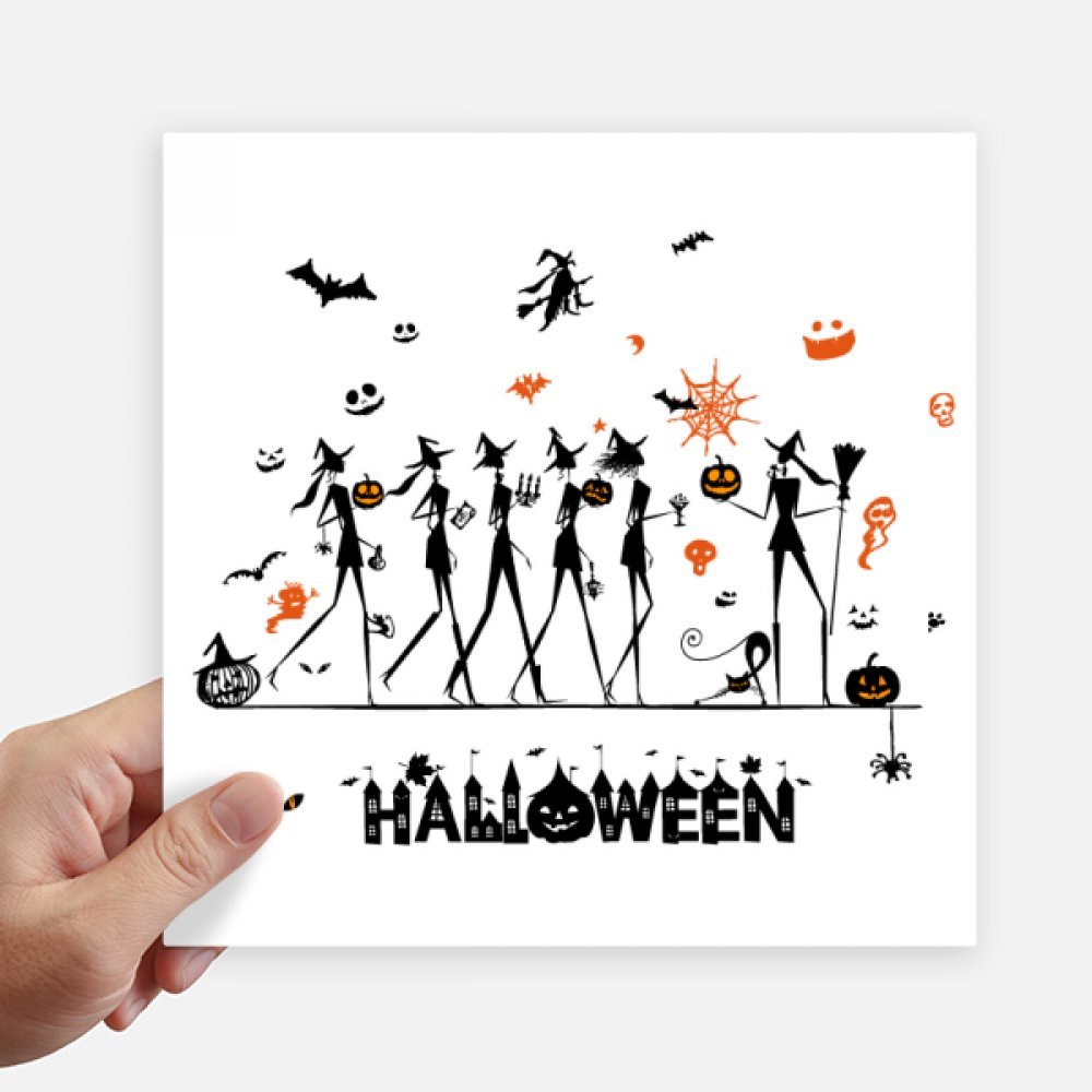 Sticker sorcière Halloween pour personnaliser mur et valise de voyage