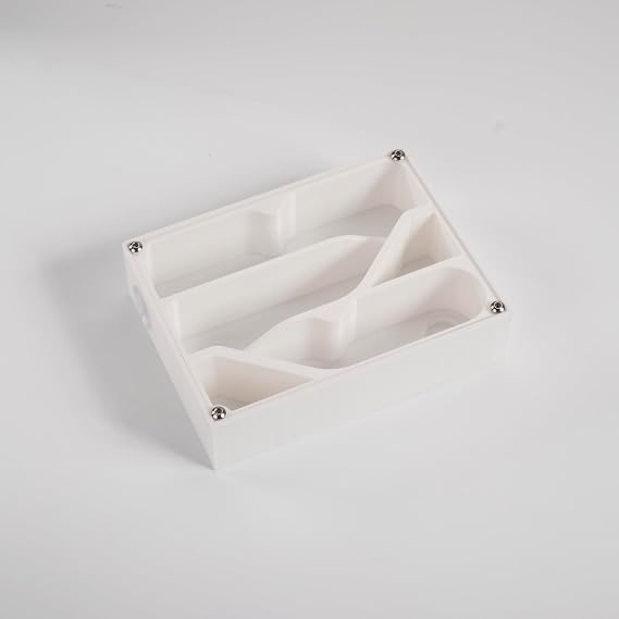 Ant Farm Observation Nest, White Acrylic, with Dual 20mm Extension Ports, Educational Formicarium
