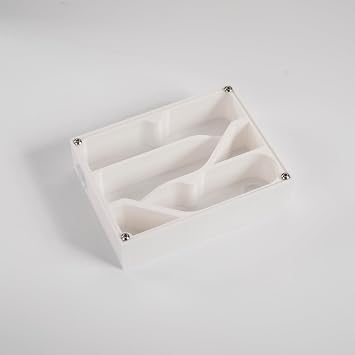 Ant Farm Observation Nest, White Acrylic, with Dual 20mm Extension Ports, Educational Formicarium