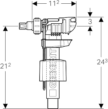 Geberit 240.783.00.1 Float Valve Holding Clamp