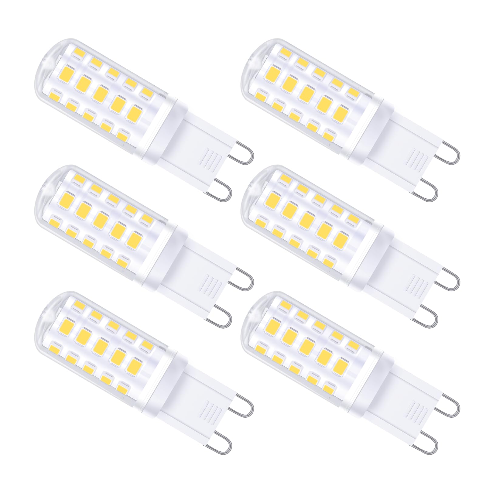 LiTlight G9 LED Bulbs 3W Natural White 500LM, 4000 Kelvin Energy Efficient Class C G9 Light Bulb, 40W Halogen Equivalent