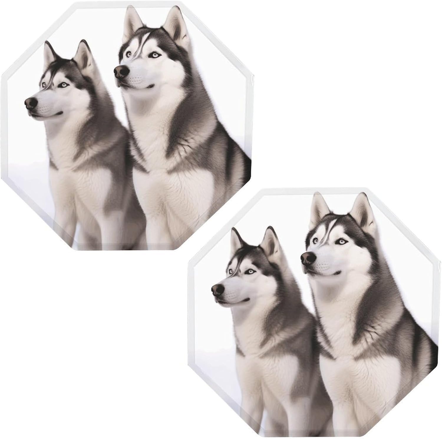 Ctagon Metal Sign for Home, Modern Display Plate for Kitchen, Husky Dogs Plates Accent Hanging Wall Decorations 3PCS for Living Room, Bedroom, Hallway, Hotel