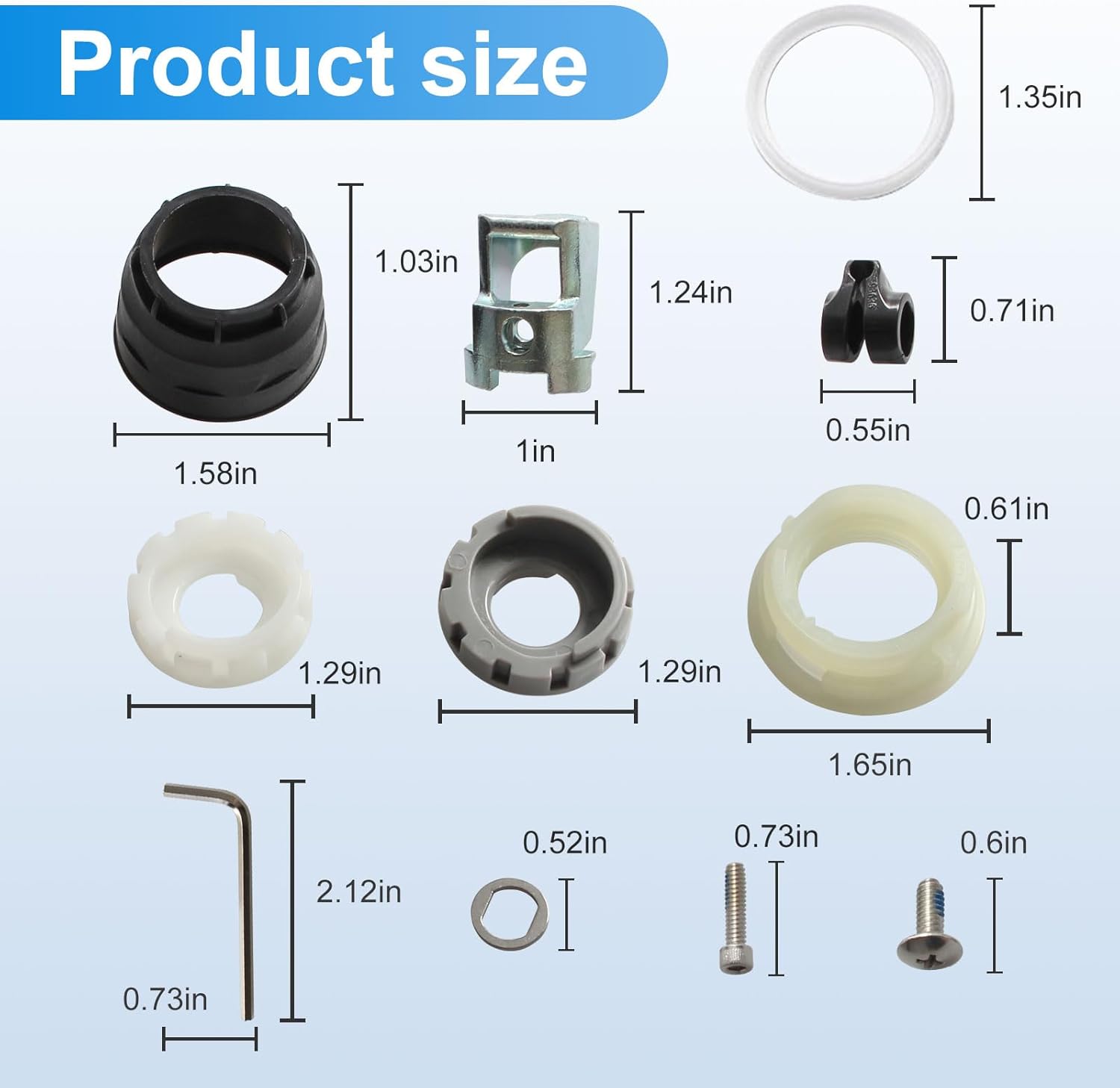 Moen Faucet Repair Kit 93980 - Replacement Single Handle Mechanism for Kitchen Parts
